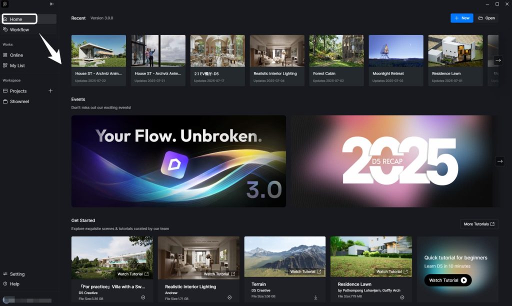 D5 Launcher: Unified asset hub for efficient D5 3d rendering software