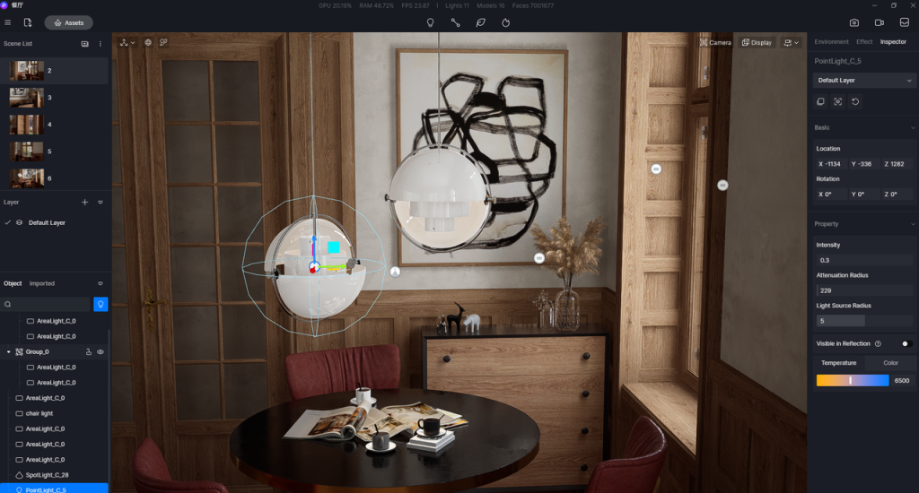 SketchUp用室内照明のベストプラクティス