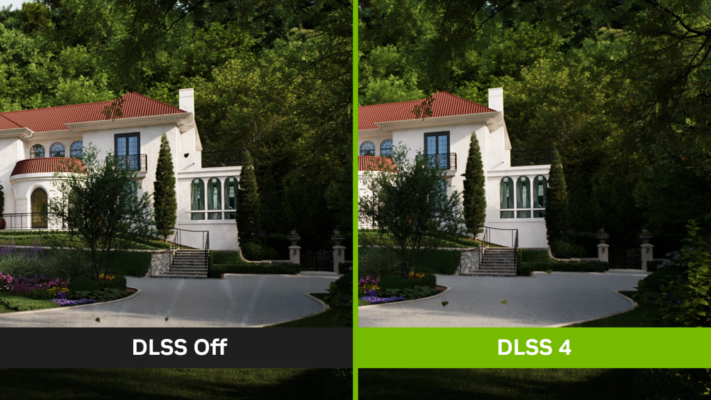D5 Render 2.10 베타, NVIDIA DLSS 4 통합: 실시간 렌더링의 AI 혁명