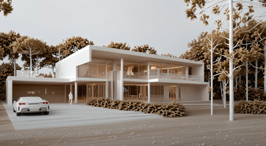 Estilos de Renderizado Arquitectónico Hechos Fáciles con Transferencia de Estilo por IA