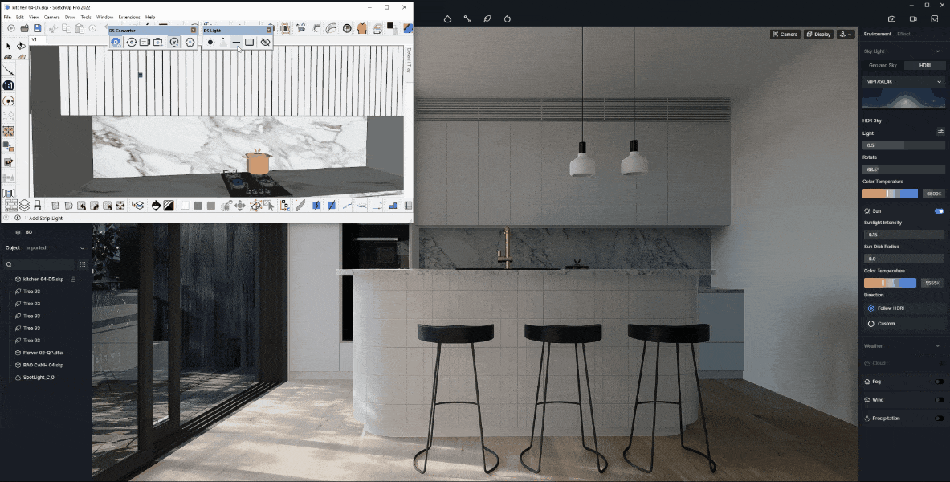 SketchUp用室内照明のベストプラクティス