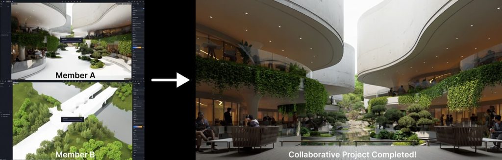 D5 for Teams: Real-time design collaboration with no file conflicts.