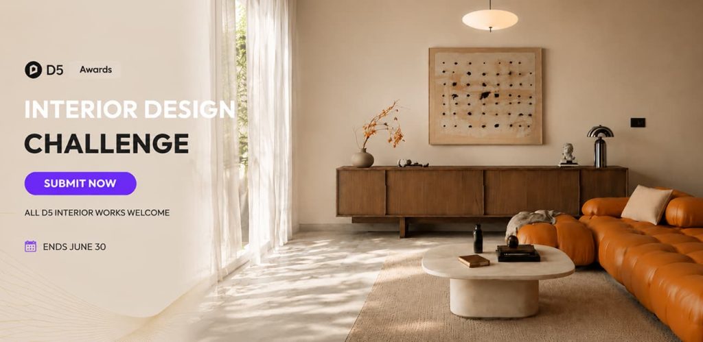 D5 Interior Design Challenge 2026: Create stunning visualizations with realistic rendering and win Pro prizes